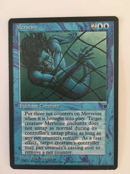 MAGIC THE GATHERING - 2 HALF SETS- MERSEINE X 2 - ELVISH BARD X 2