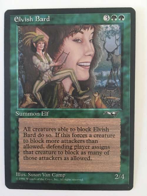 MAGIC THE GATHERING - 2 HALF SETS- MERSEINE X 2 - ELVISH BARD X 2