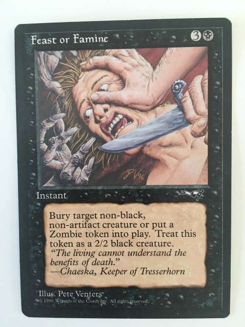 MAGIC THE GATHERING - FEAST OR FAMINE X 2 - NECRITE X 2