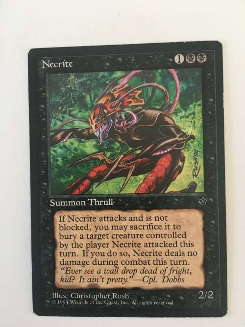MAGIC THE GATHERING - FEAST OR FAMINE X 2 - NECRITE X 2