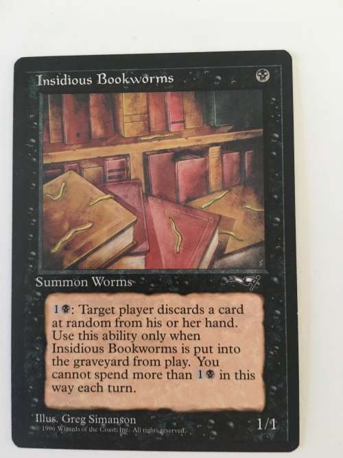MAGIC THE GATHERING - HAIL STORM X 2 - INSIDIOUS BOOKWORMS X 2