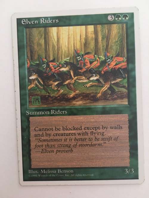 MAGIC THE GATHERING - ELVEN RIDERS - 4TH EDITION