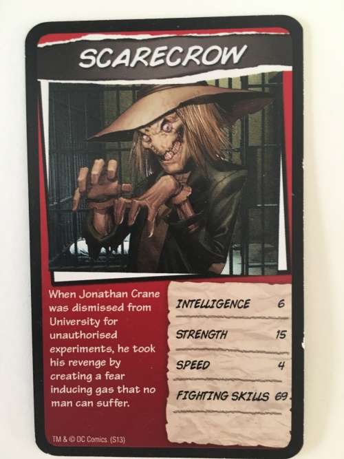 DC TOPPS HERO CARDS - SCARECROW - 2017 - 2 DIFFERENT EDITIONS