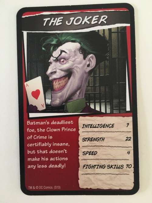 DC TOPPS HERO TRADING CARDS - THE JOKER - 2017 2 DIFFERENT EDITIONS