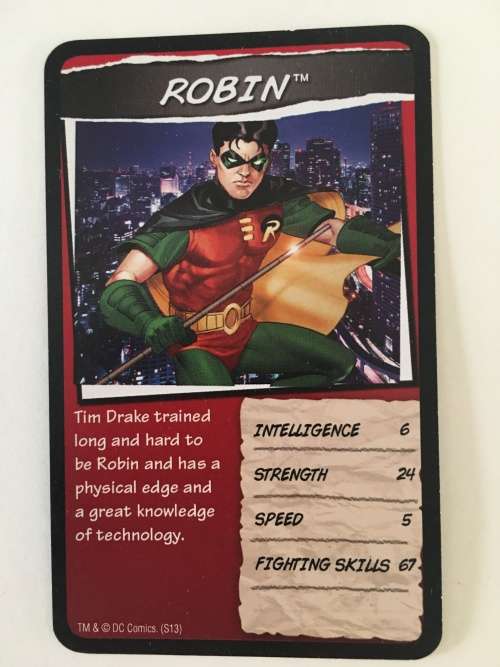 DC TOPPS HERO TRADING CARDS - ROBIN - 2017 2 DIFFERENT EDITIONS