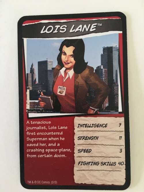 DC HERO TOPPS TRADING CARDS -  LOIS LANE -  2017 2 DIFFERENT EDITIONS