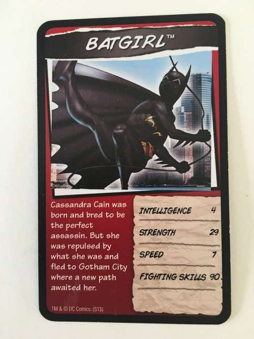 DC HERO TRADING CARDS - BATGIRL - 2017 2 DIFFERENT EDITIONS