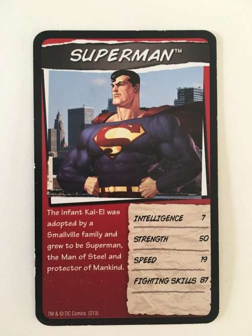 DC HERO TOPPS TRADING CARDS - SUPERMAN - 2017 2 DIFFERENT EDITIONS