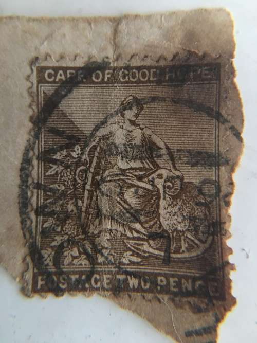 USED CAPE OF GOOD HOPE 2 PENCE STAMP