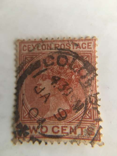 CEYLON USED QUEEN VICTORIA USED STAMP