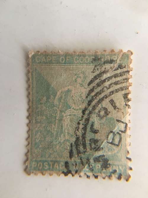 CAPE OF GOOD HOPE 2 VERSIONS OF 1/2 PENNY USED STAMP X 2