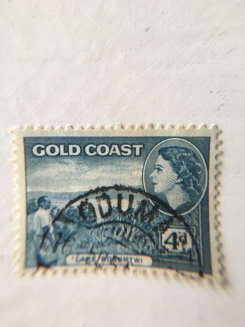 GOLD COAST USED QUEEN ELIZABETH 1953 STAMP