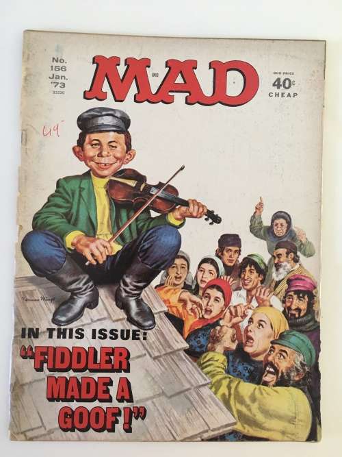 VINTAGE MAD MAGAZINE - NO. 156 - 1973