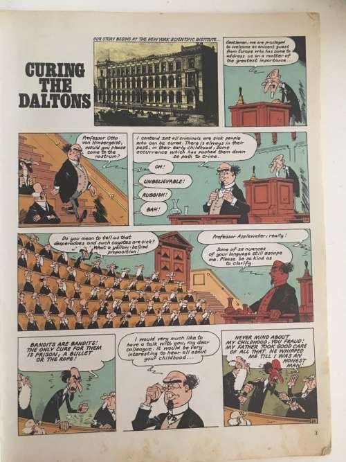 VINTAGE - LUCKY LUKE - CURING THE DALTONS -  FIRST PUBLISHED IN GREAT BRITAIN - 1982