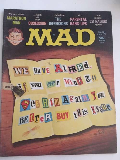 VINTAGE MAD MAGAZINE - NO. 191 - 1977