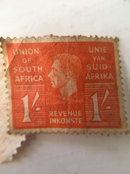 UNION OF SOUTH AFRICA REVENUE STAMP