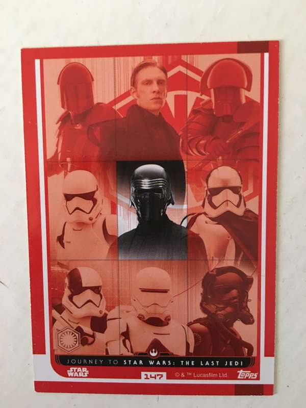 TOPPS -  STAR WARS CARD - THE LAST JEDI