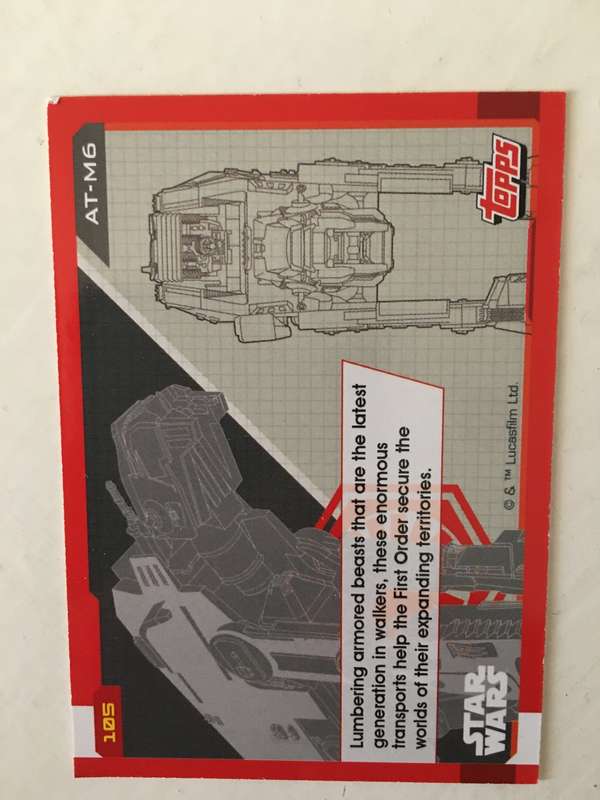 TOPPS STAR WARS / THE LAST JEDI / TRADING CARD