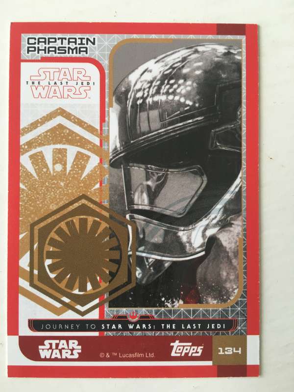 TOPPS -  STAR WARS CARD - THE LAST JEDI
