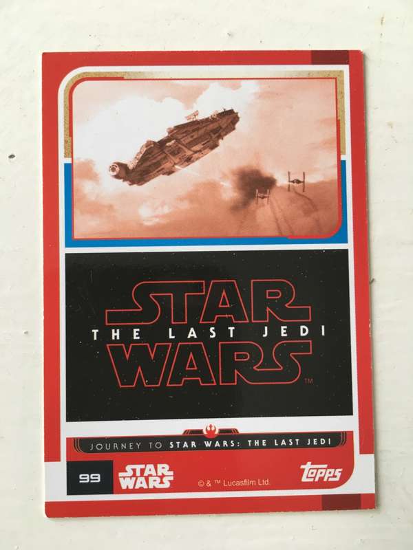 TOPPS -  STAR WARS CARD - THE LAST JEDI