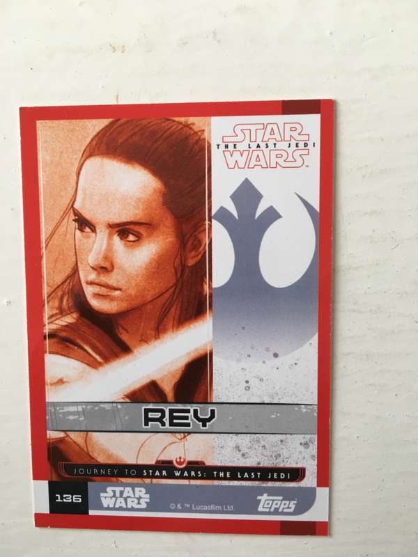 TOPPS -  STAR WARS CARD - THE LAST JEDI