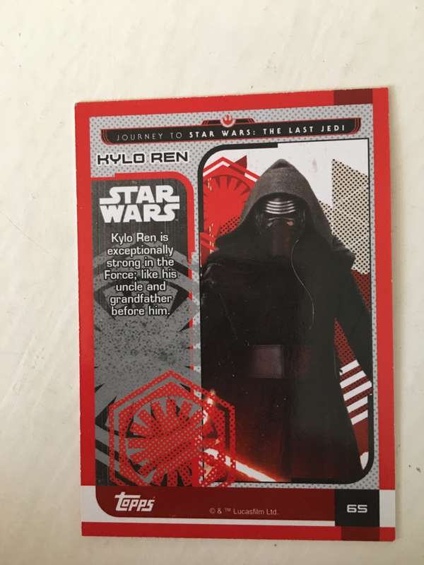 TOPPS -  STAR WARS CARD - THE LAST JEDI