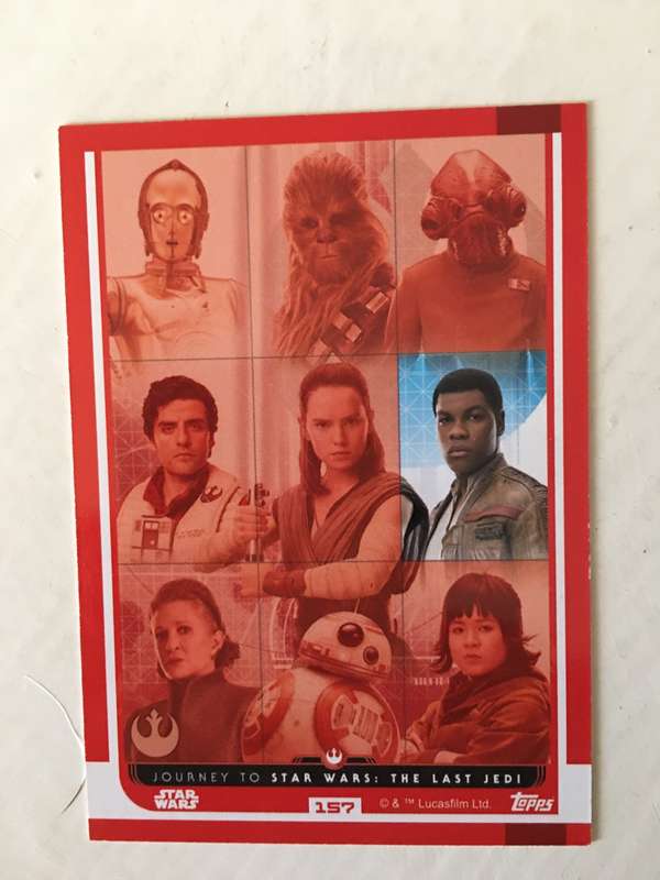 TOPPS -  STAR WARS CARD - THE LAST JEDI