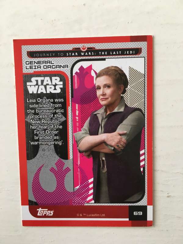 TOPPS -  STAR WARS CARD - THE LAST JEDI