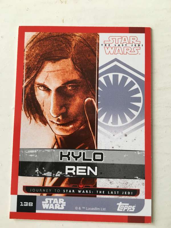 TOPPS -  STAR WARS CARD - THE LAST JEDI