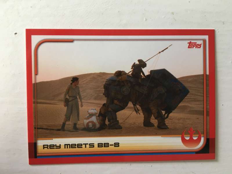 TOPPS -  STAR WARS CARD - THE LAST JEDI