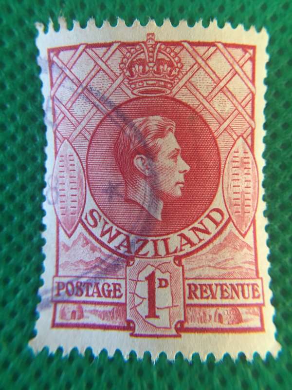 SWAZILAND USED KING GEORGE V STAMP