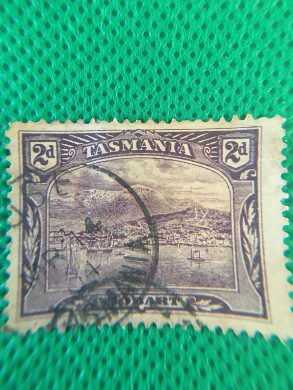 TASMANIA USED 2D STAMP