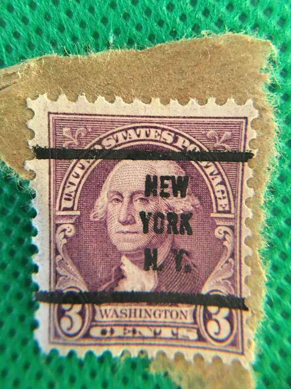 AMERICA GEORGE WASHINGTON 1932 PRINTED OVER STAMP