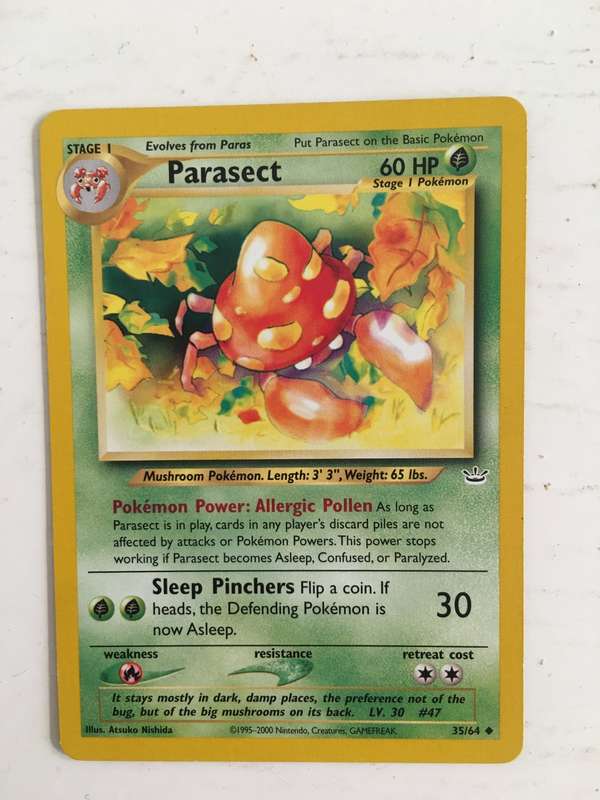 VINTAGE POKEMON CARD - PARASECT