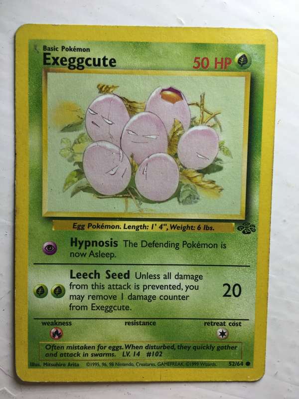 VINTAGE POKEMON TRADING CARD - EXEGGCUTE