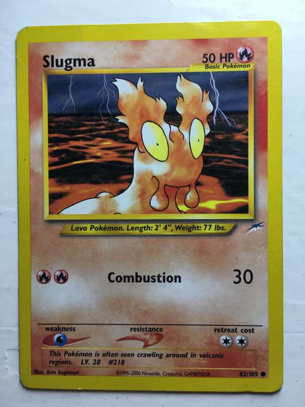 VINTAGE POKEMON TRADING CARD - SLUGMA