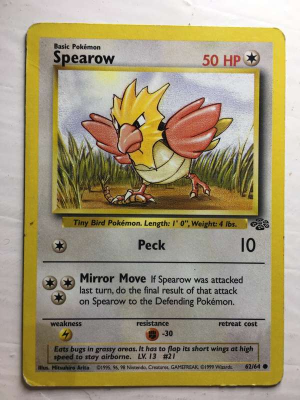 VINTAGE POKEMON TRADING CARD - SPEAROW