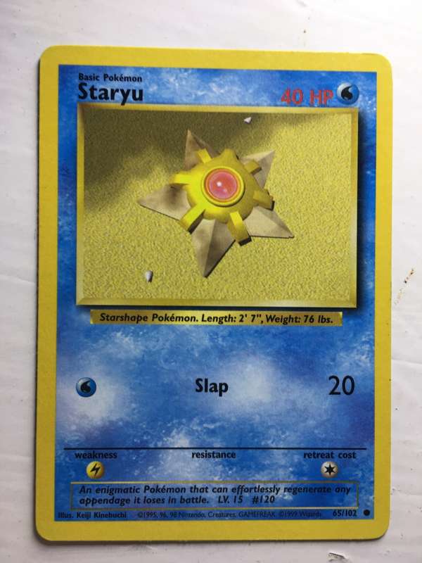 VINTAGE POKEMON TRADING CARD - STARYU