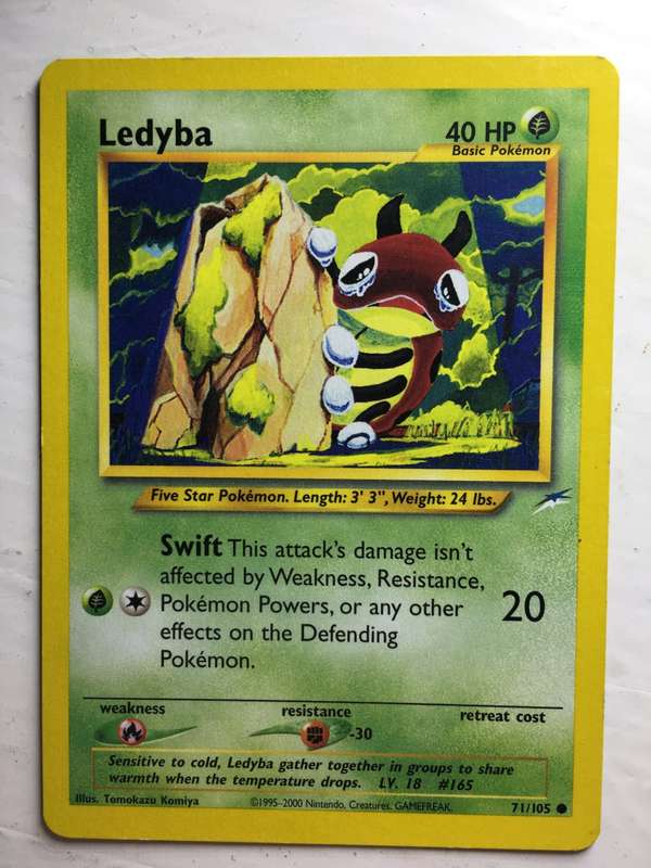 VINTAGE POKEMON TRADING CARD - LEDYBA