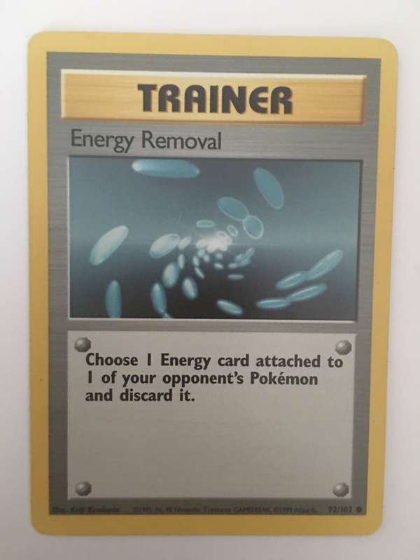 VINTAGE POKEMON TRADING CARD - TRAINER / ENERGY REMOVAL