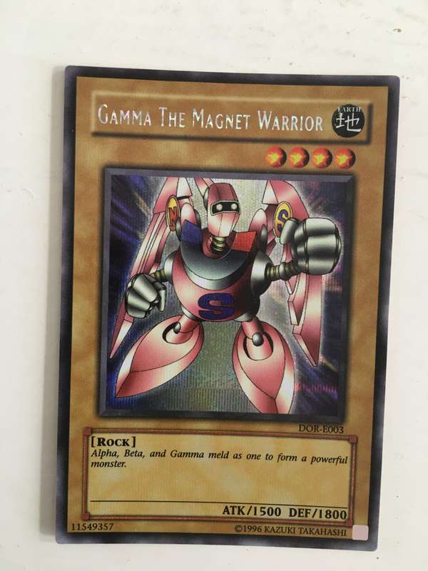 YU-GI-OH TRADING CARD - GAMMA THE MAGNET WARRIOR / FOIL CARD
