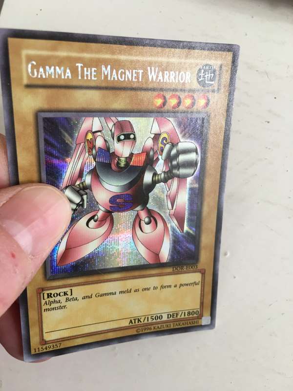 YU-GI-OH TRADING CARD - GAMMA THE MAGNET WARRIOR / FOIL CARD