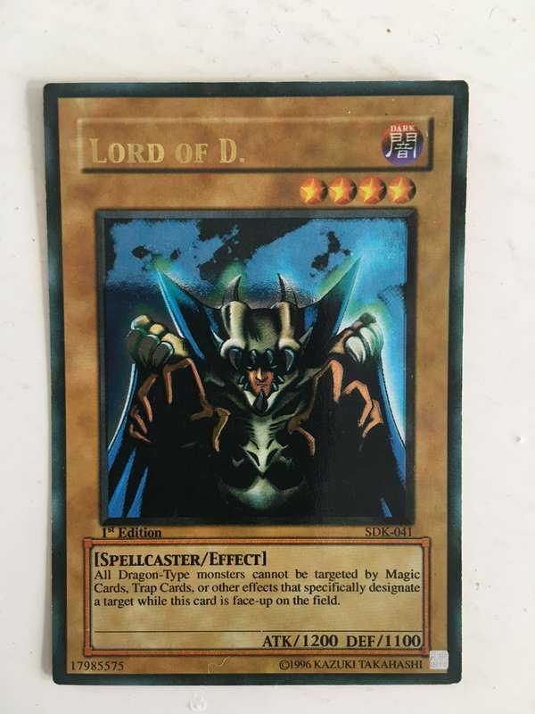 YU-GI-OH TRADING CARD - FOIL CARD - LORD OF D.