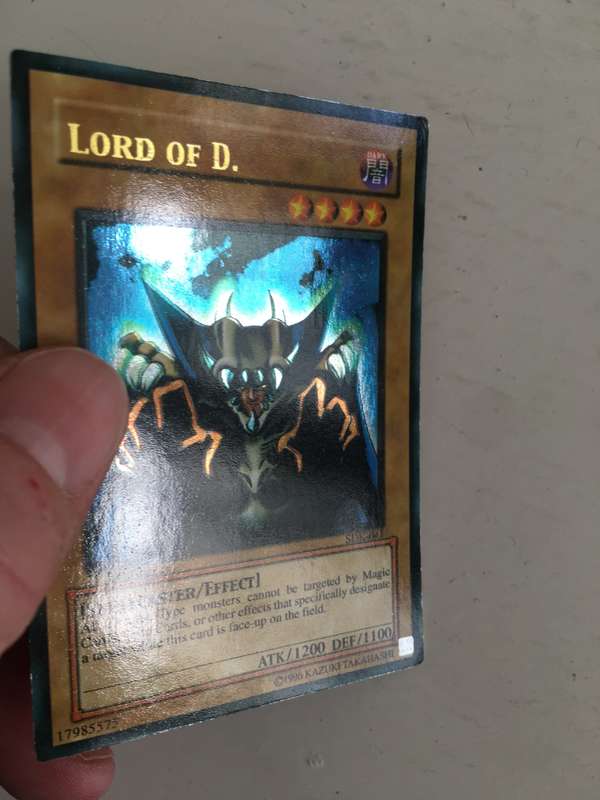YU-GI-OH TRADING CARD - FOIL CARD - LORD OF D.