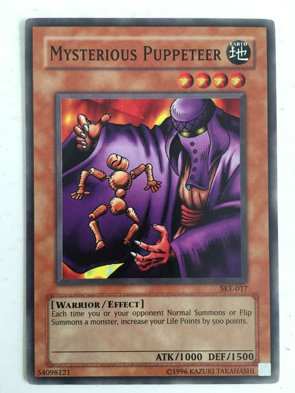 YU-GI-OH TRADING CARD - MYSTERIOUS PUPPETEER