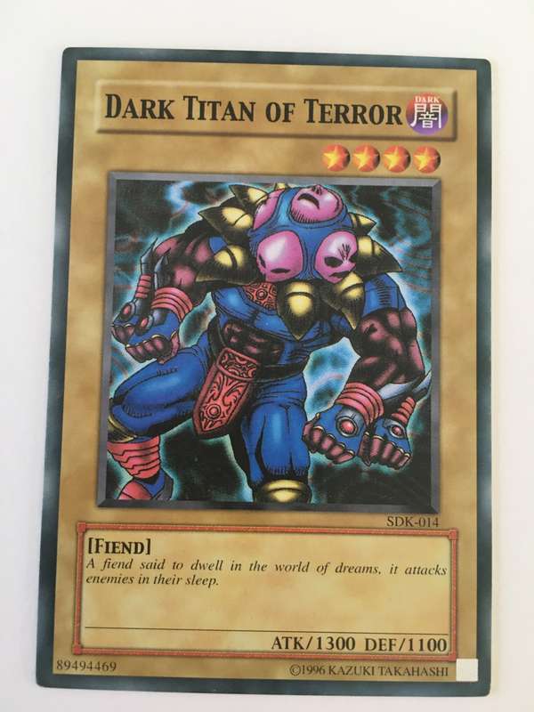 YU-GI-OH TRADING CARD - DARK TITAN OF TERROR