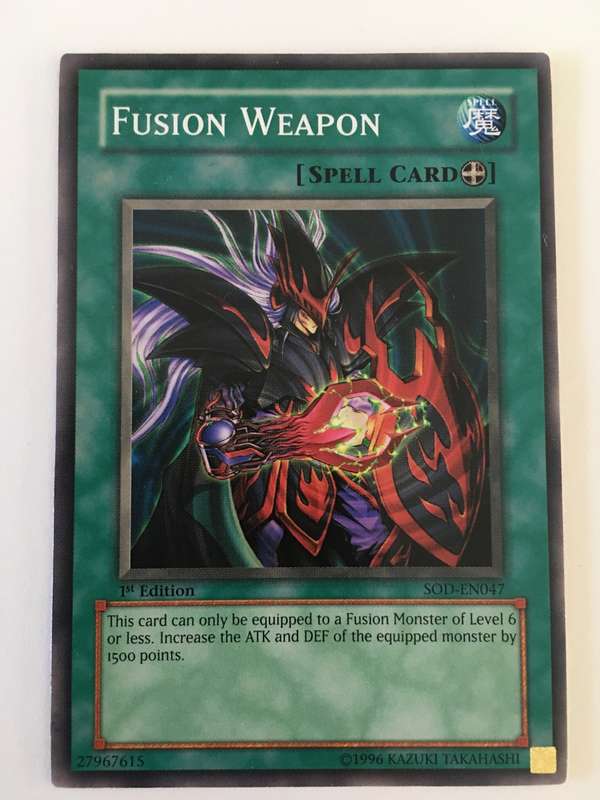 YU-GI-OH TRADING CARD - FUSION WEAPON