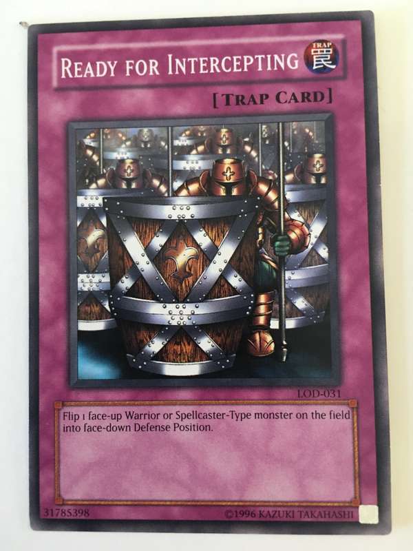 YU-GI-OH TRADING CARD - READY FOR INTERCEPTING