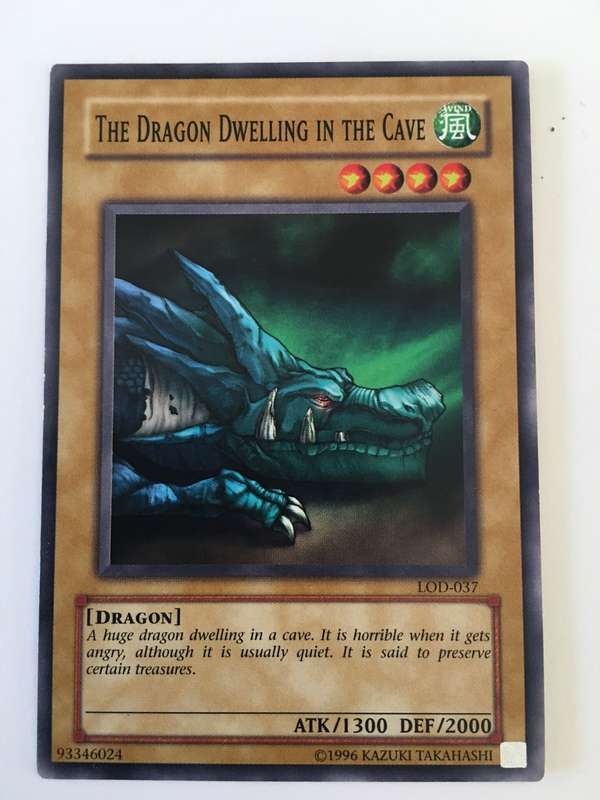 YU-GI-OH TRADING - THE DRAGON DWELLING IN THE CAVE