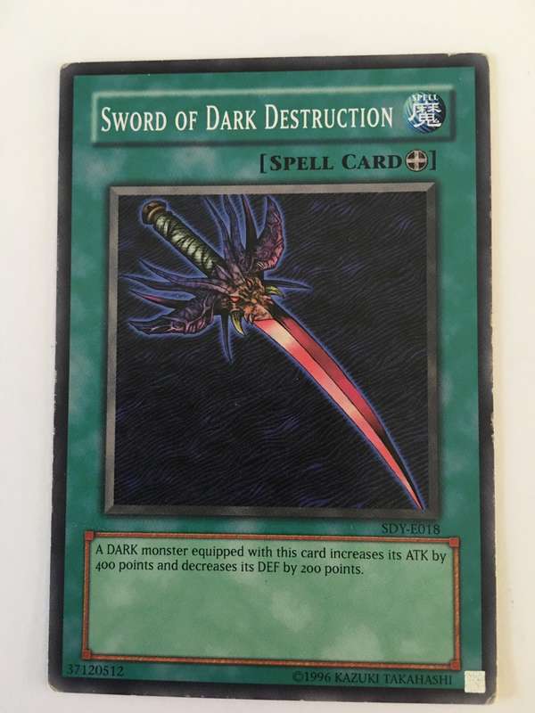 YU-GI-OH TRADING CARD - SWORD OF DARK DESTRUCTION